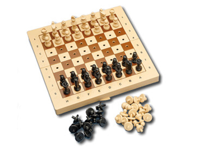 Foto de JUEGO AJEDREZ DAMAS PLEGABLE MODELO 02